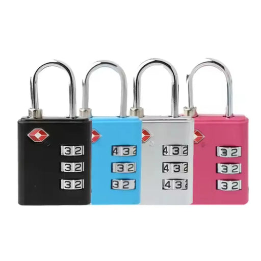 4 colors of tsa combination lock